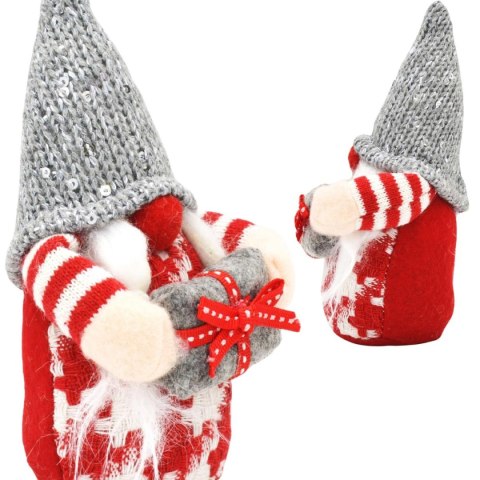 SKRZAT GNOM DEKORACYJNY 15CM SZARY GIRL