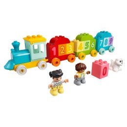 Duplo pociąg z cyferkami