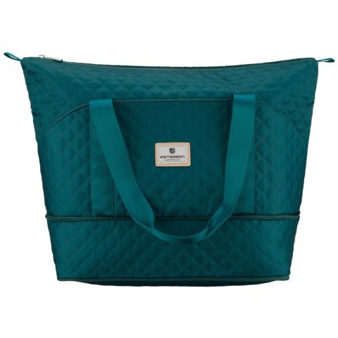 Treningowa torba wykonana z poliestru w zielonym kolorze, zawieszona na wygodnych uchwytach - Peterson