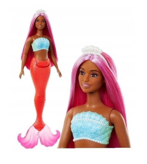 Barbie Lalka Syrenka Koralowy ogon HRR04 Barbie Lalka Syrenka Koralowy ogon HRR04