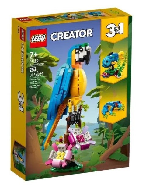 Lego CREATOR 31136 Egzotyczna papuga Lego CREATOR 31136 Egzotyczna papuga