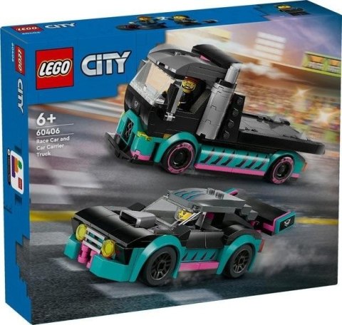 Lego CITY 60406 Samochód wyścigowy i laweta Lego CITY 60406 Samochód wyścigowy i laweta